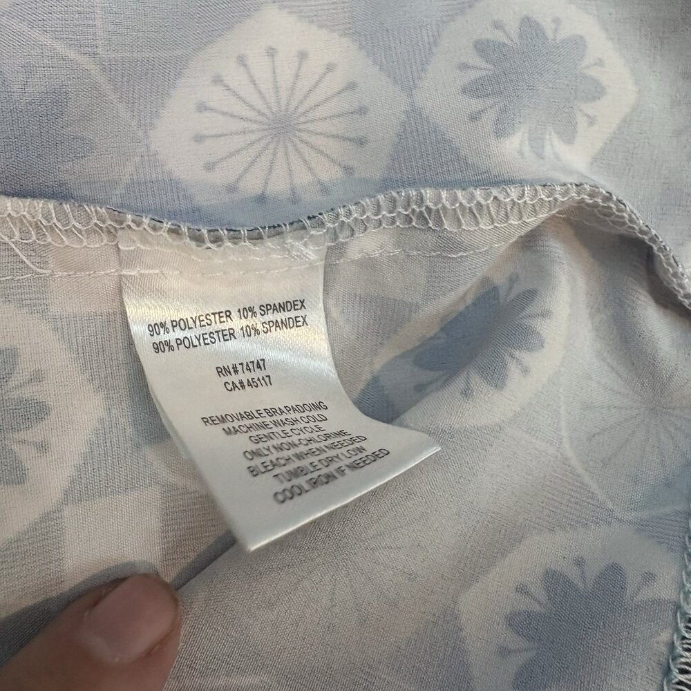 Ascend Rip Tide Athletic Halter Dress Geo/Floral‎ Print Aqua/Purple Size Medium - Picture 13 of 13